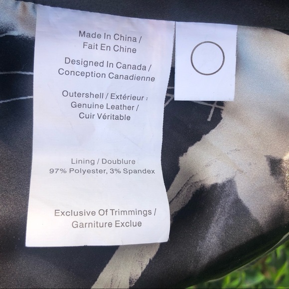 Danier Black Italian Leather Motorcycle Jacket - Picture 7 of 9